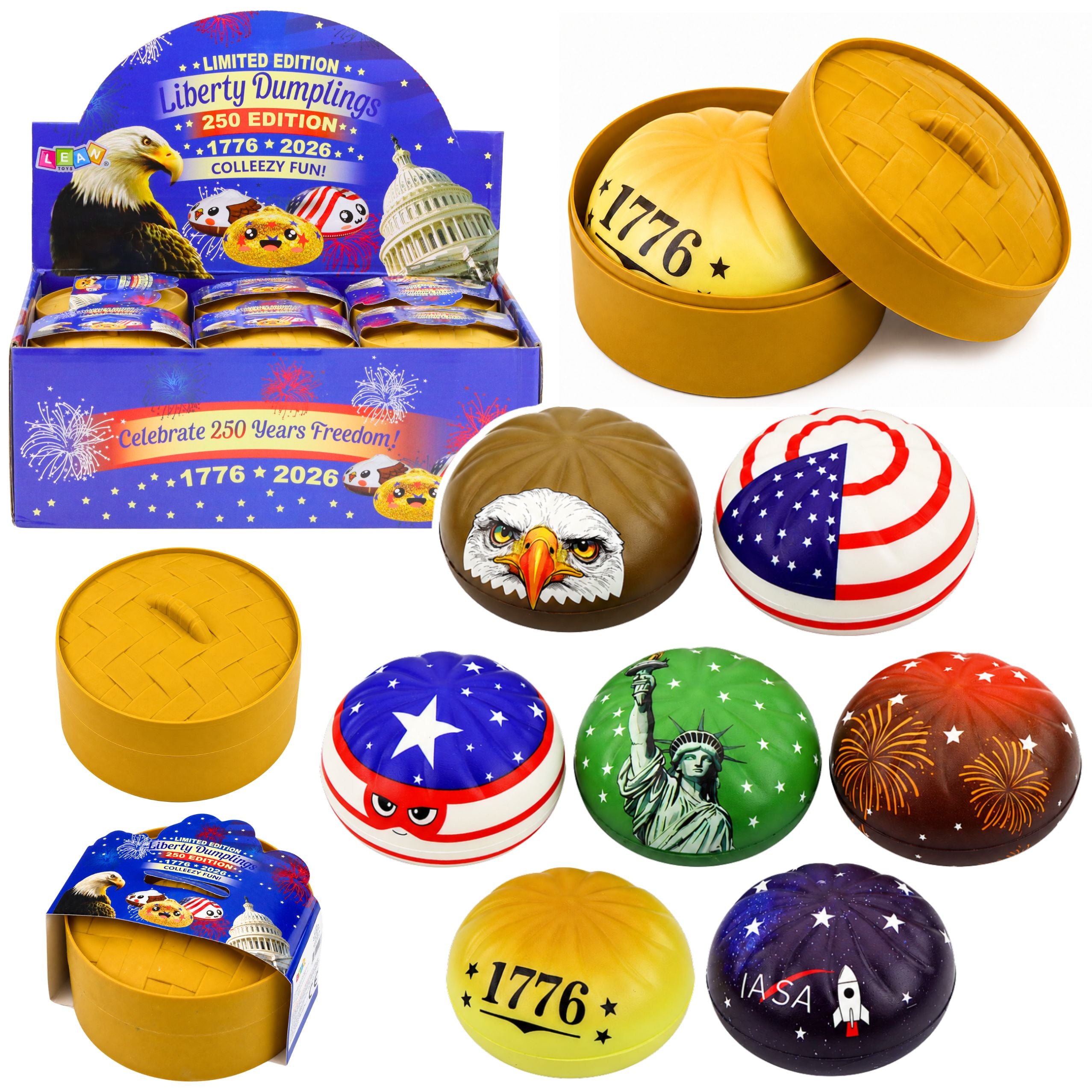 Squishy Dumpling Usa E Scatola In Schiuma Profumata 8,5 Cm