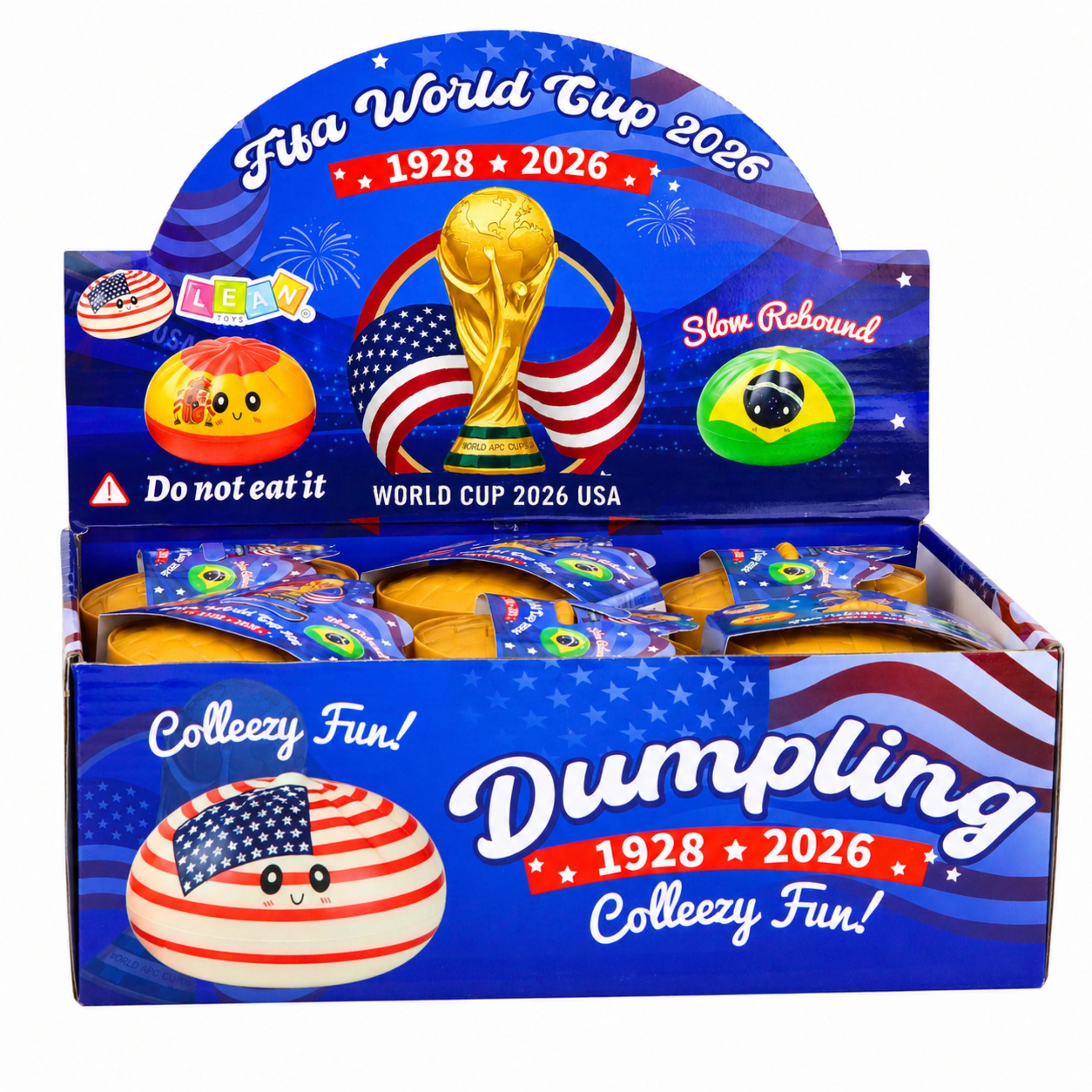 Squishy Dumpling Dumpling With Flags Fragrant Foam Box 8.5 Cm