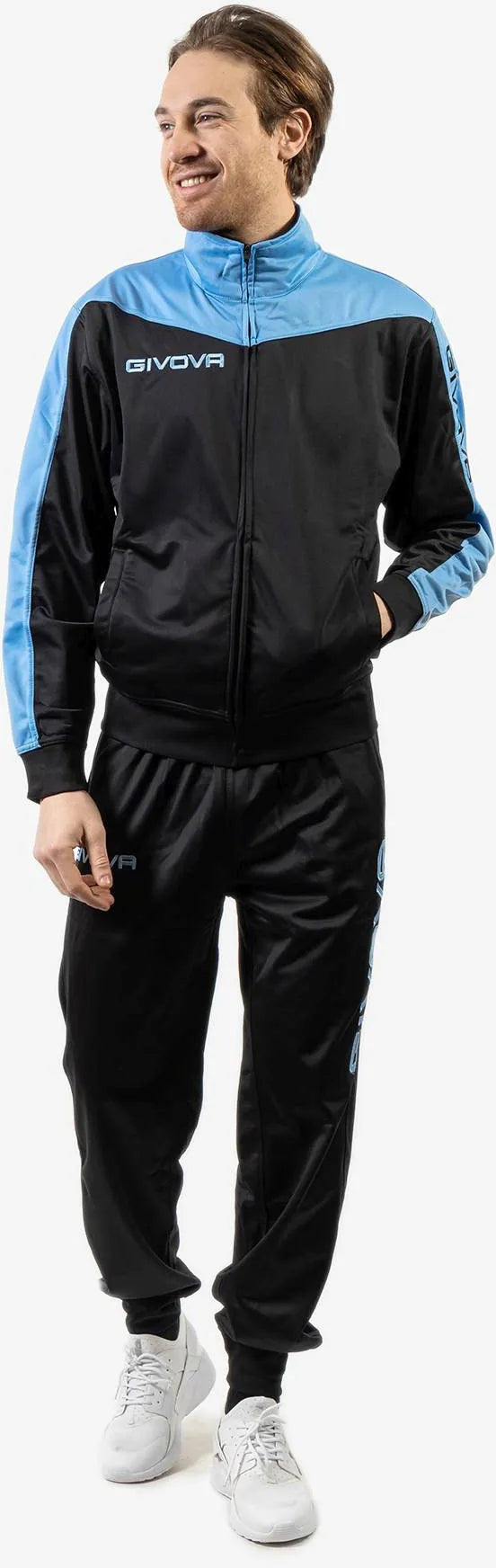 Sports Set Givova Roma Black-sky Black