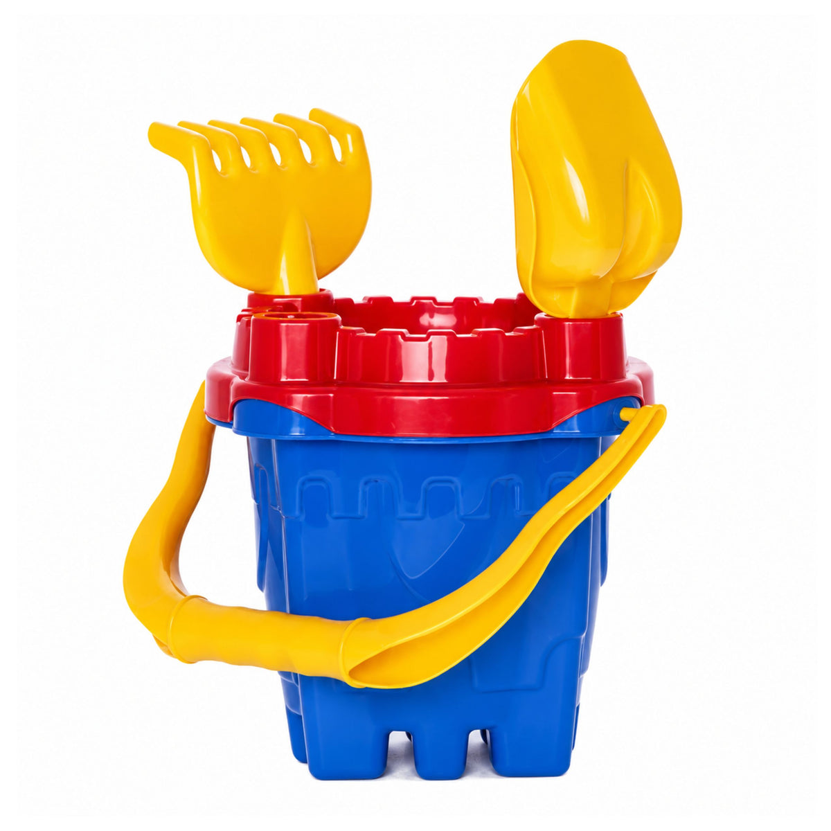 Sand Castle Sæt Spand Si Skovl Rive 4 Stk.