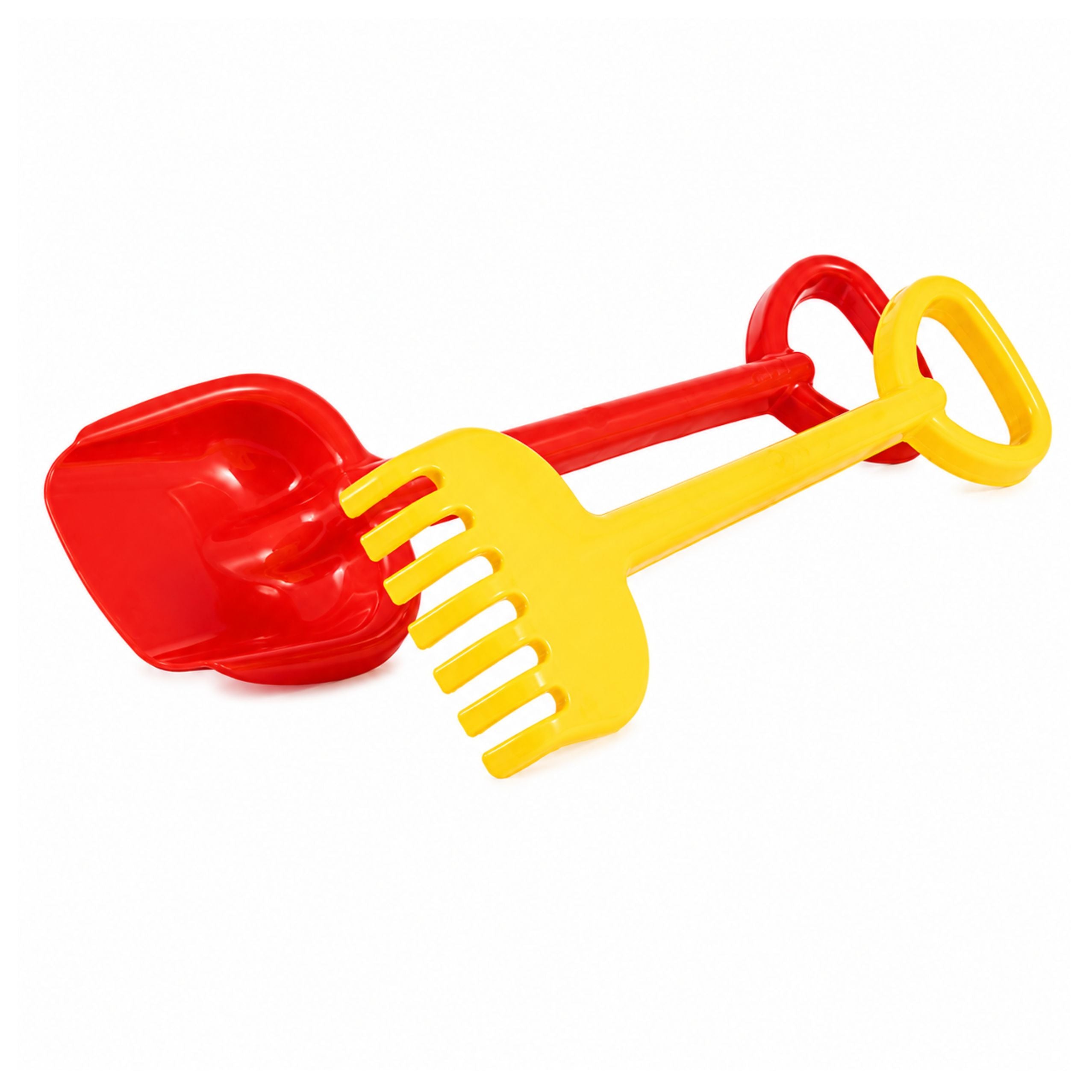 Large Children's Sand Shovel And Rake 55cm Mix Of Colors
