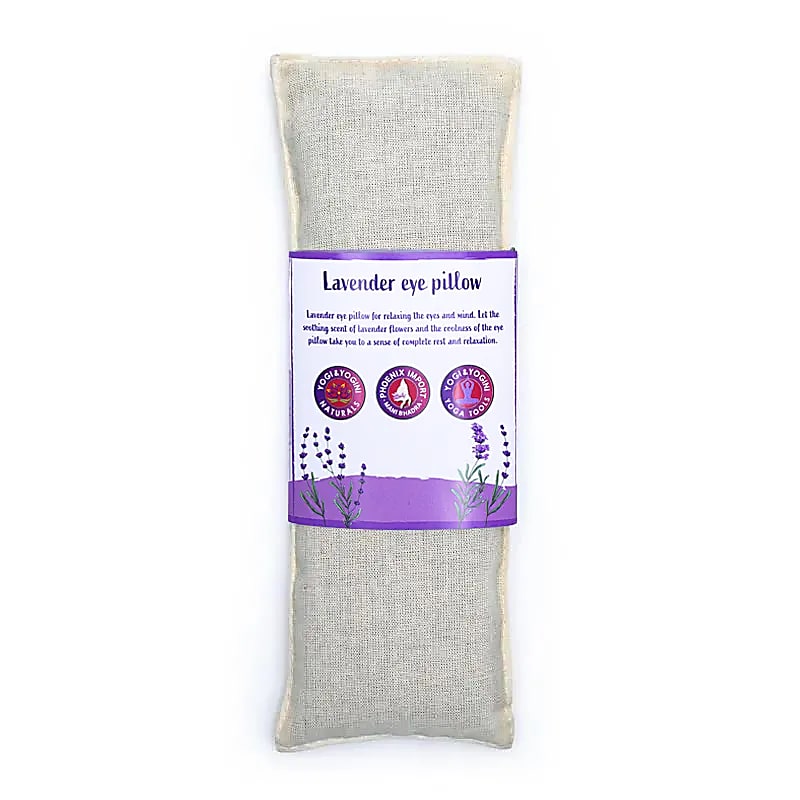 Almofada para Olhos Lavanda Orgânica Natural - 140 G; 22x8cm