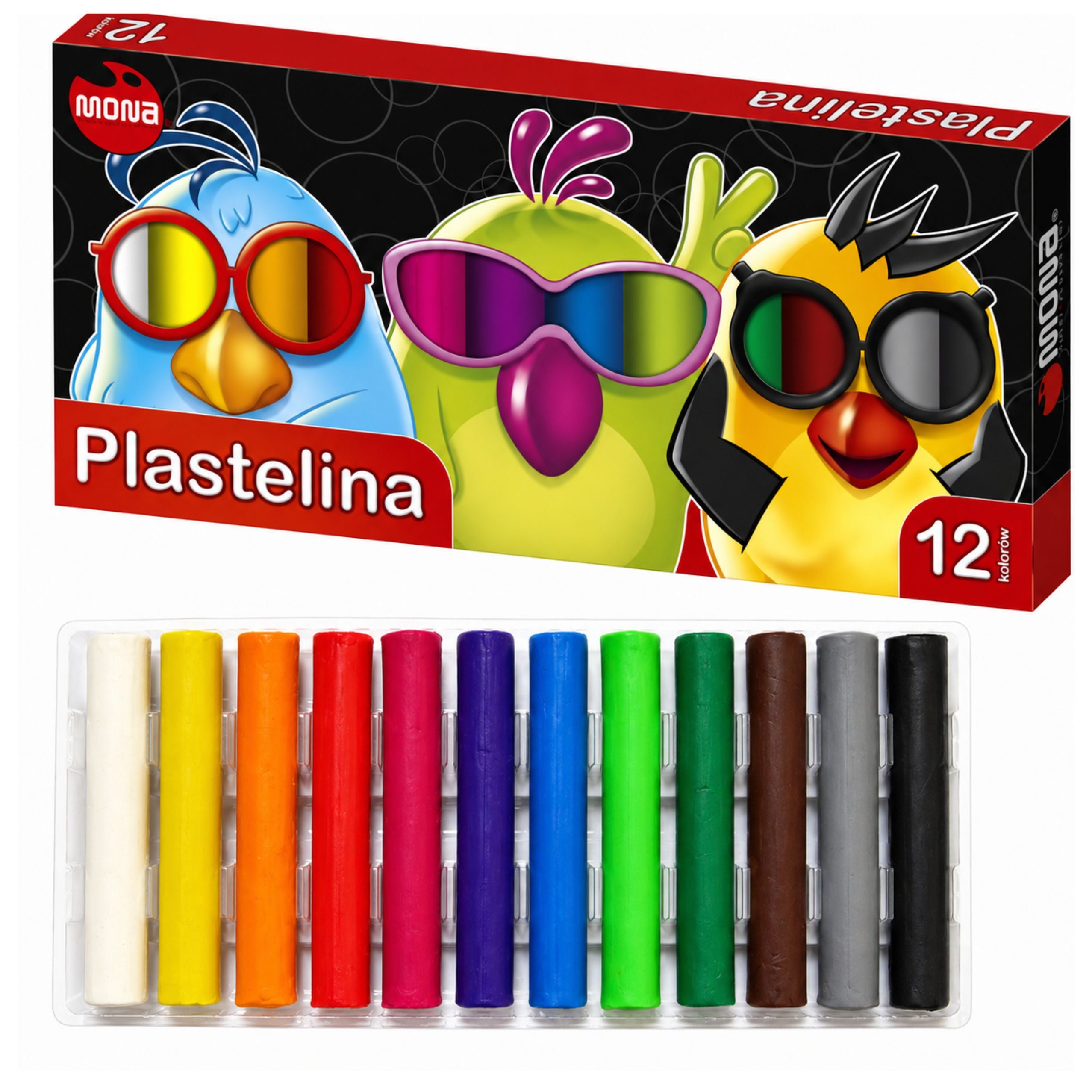 Mona School Modeling Clay 12 Colors