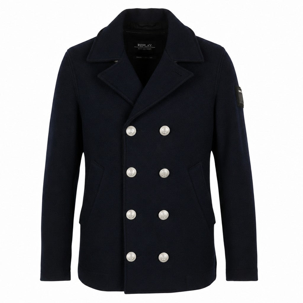 Blue Wool Coat