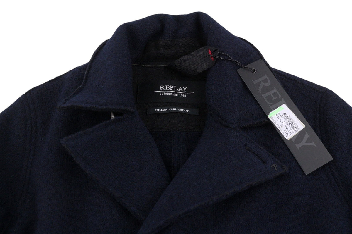 Blue Wool Coat