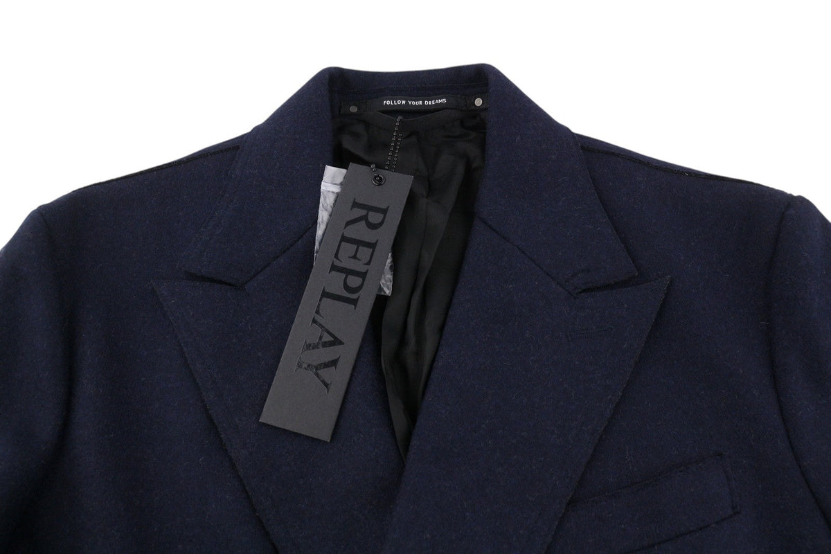 Blue Wool Coat