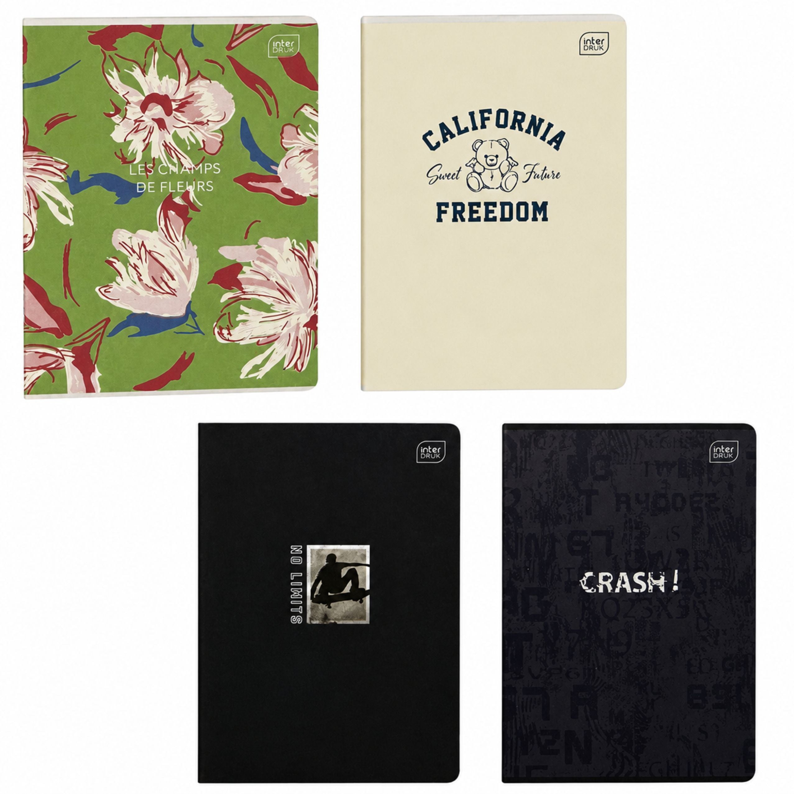 Interdruk A5 Notebook With Thick Lines 80 Sheets Assorted Designs