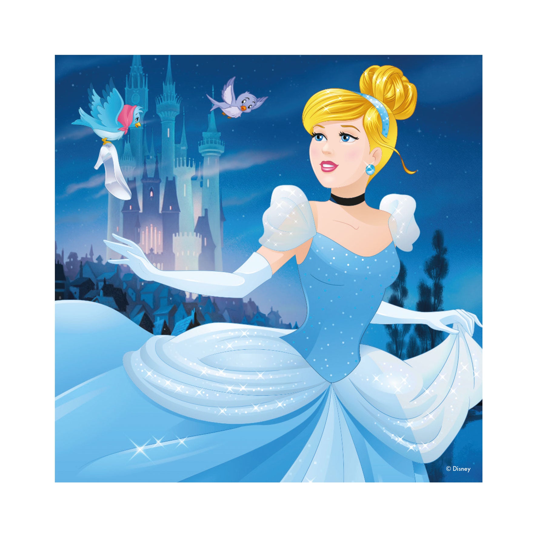 Puzzle Veselé princezné 3x55