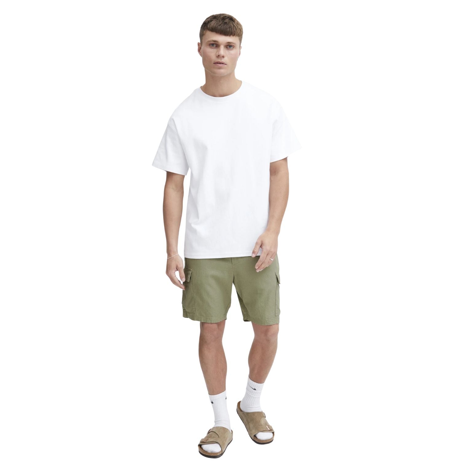 Solid Casual Shorts Men