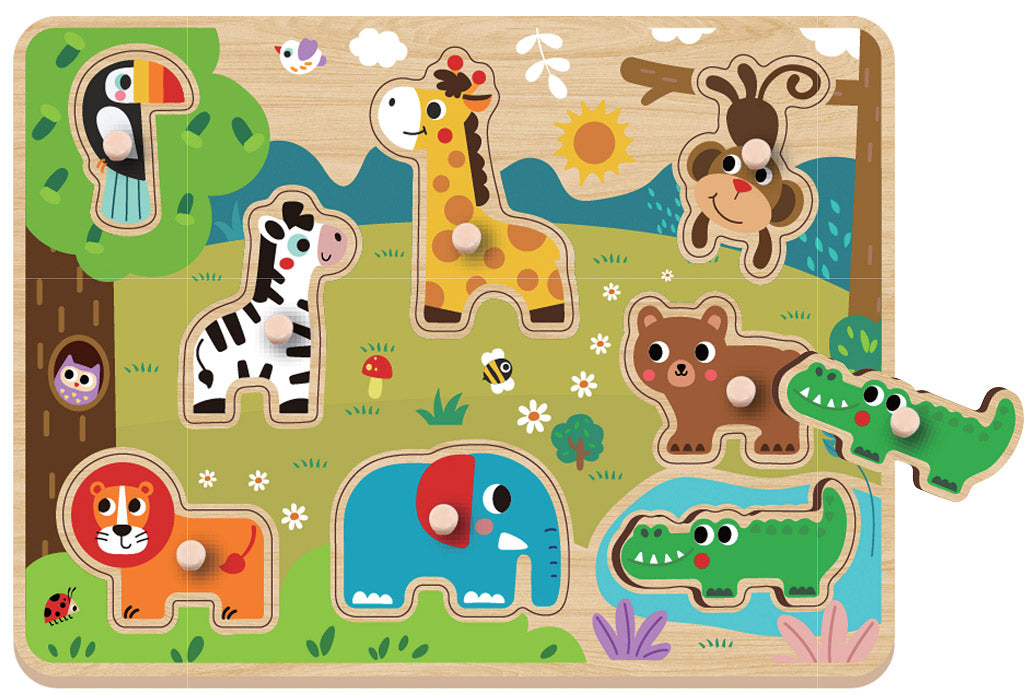 Puzzle Safari pro 2 děti
