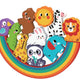 2kids Toys Quebra-cabeça de equilíbrio animal 2 em 1