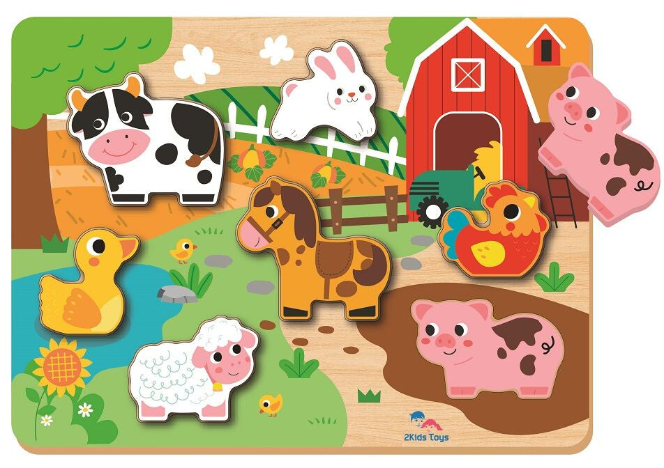 2kids Toys Bauernhof-Puzzle