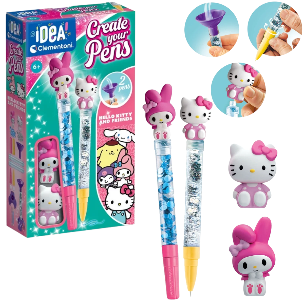Idea Art Mini Pen Factory Hello Kitty et ses amis Clementoni 18433