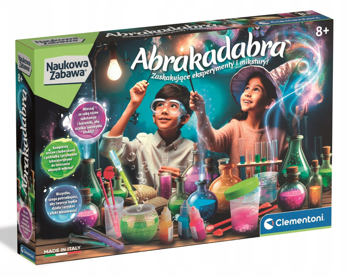 Abrakadabra Nauka chemii Zabawa w języku polskim Clementoni 50437