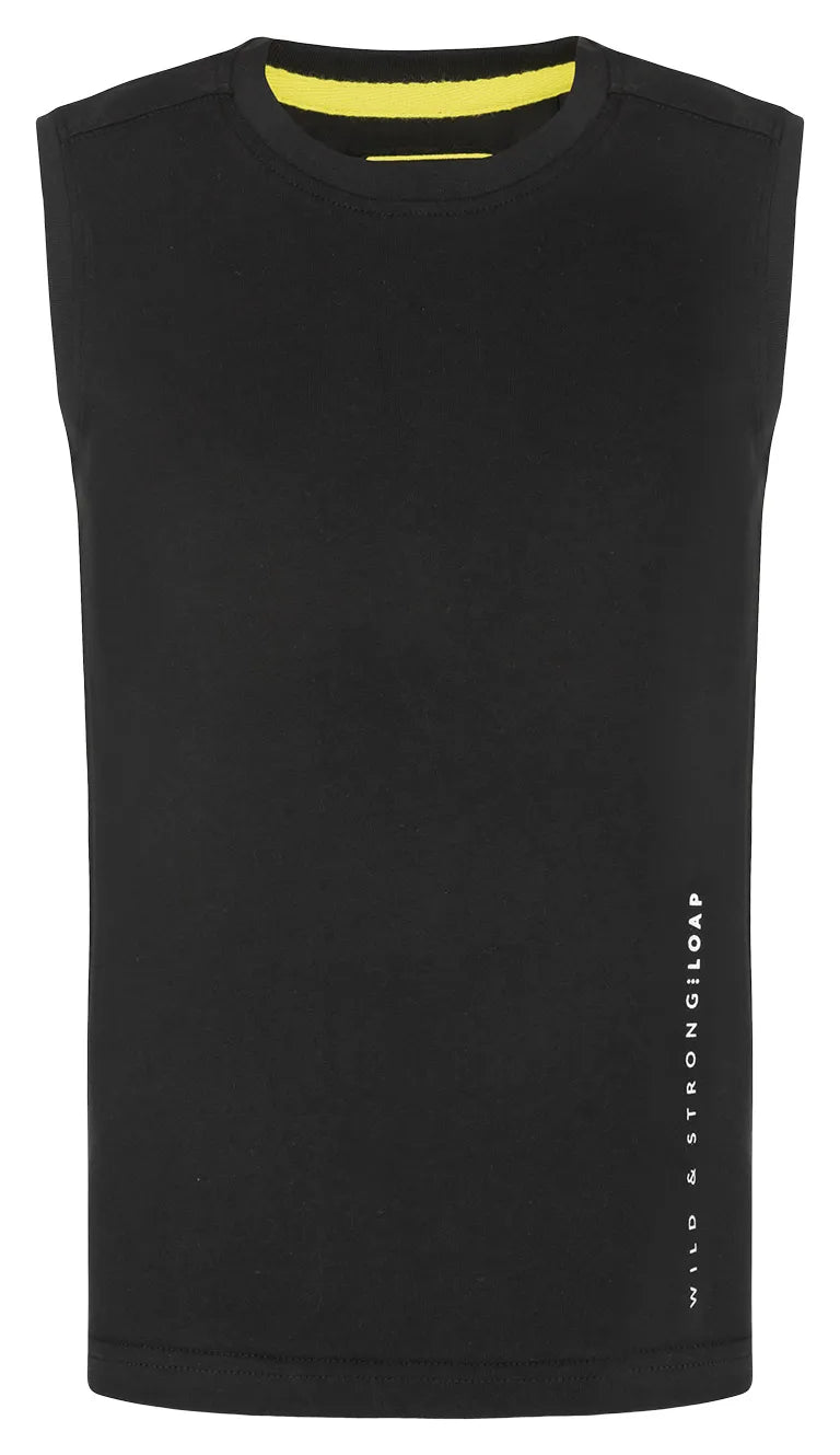 Kindertanktop Loap Boor Zwart