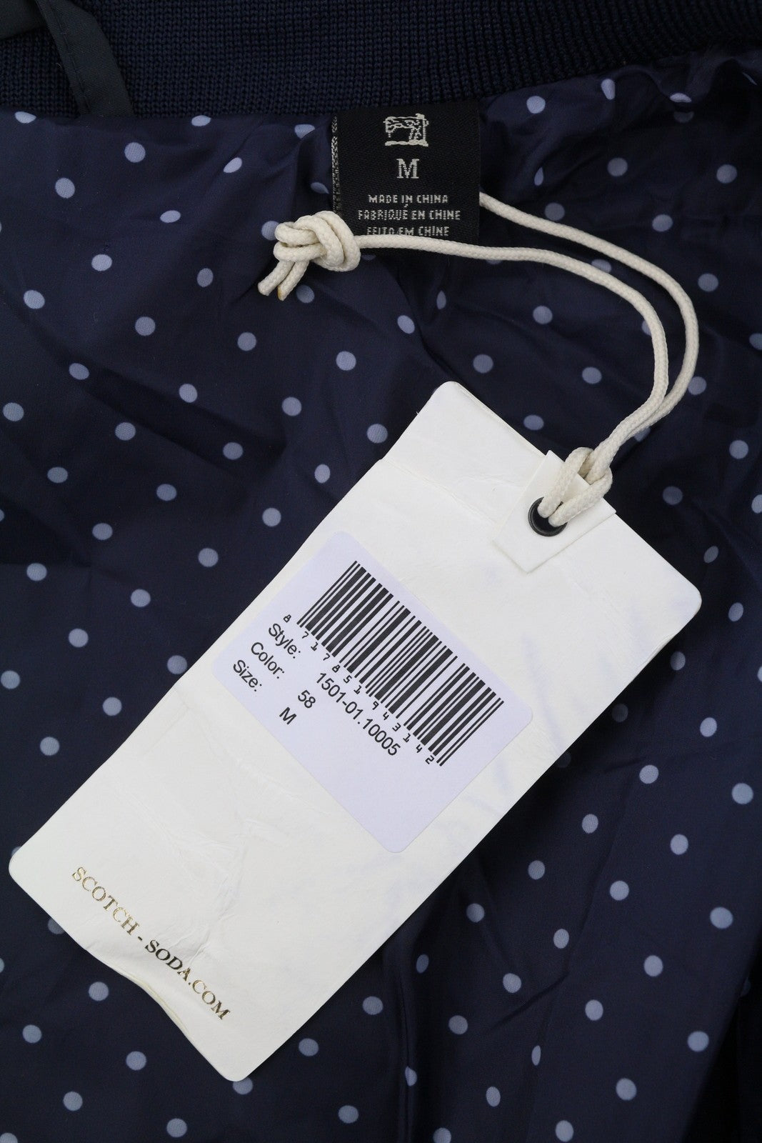 Blue Polyester Jacket