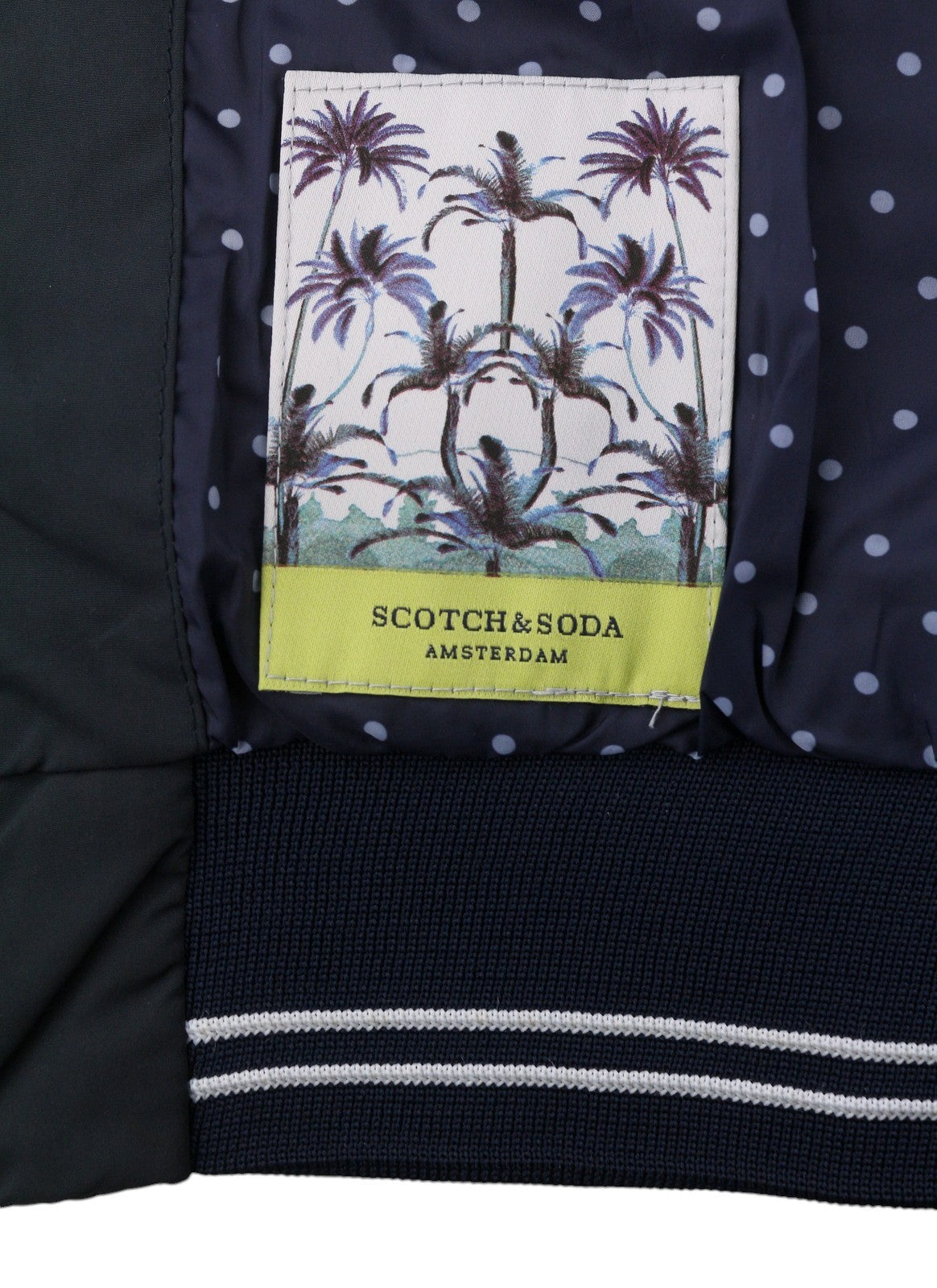 Blue Polyester Jacket