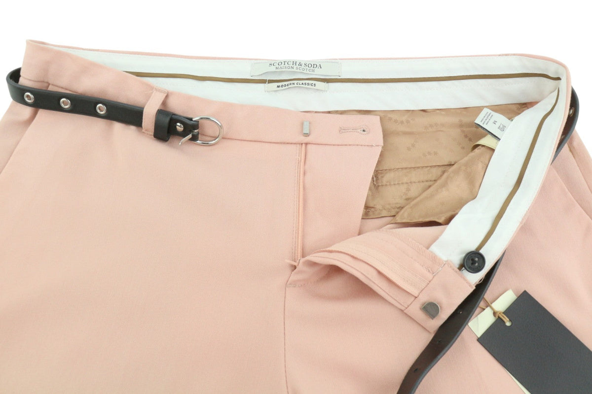 Pink Polyester Trousers