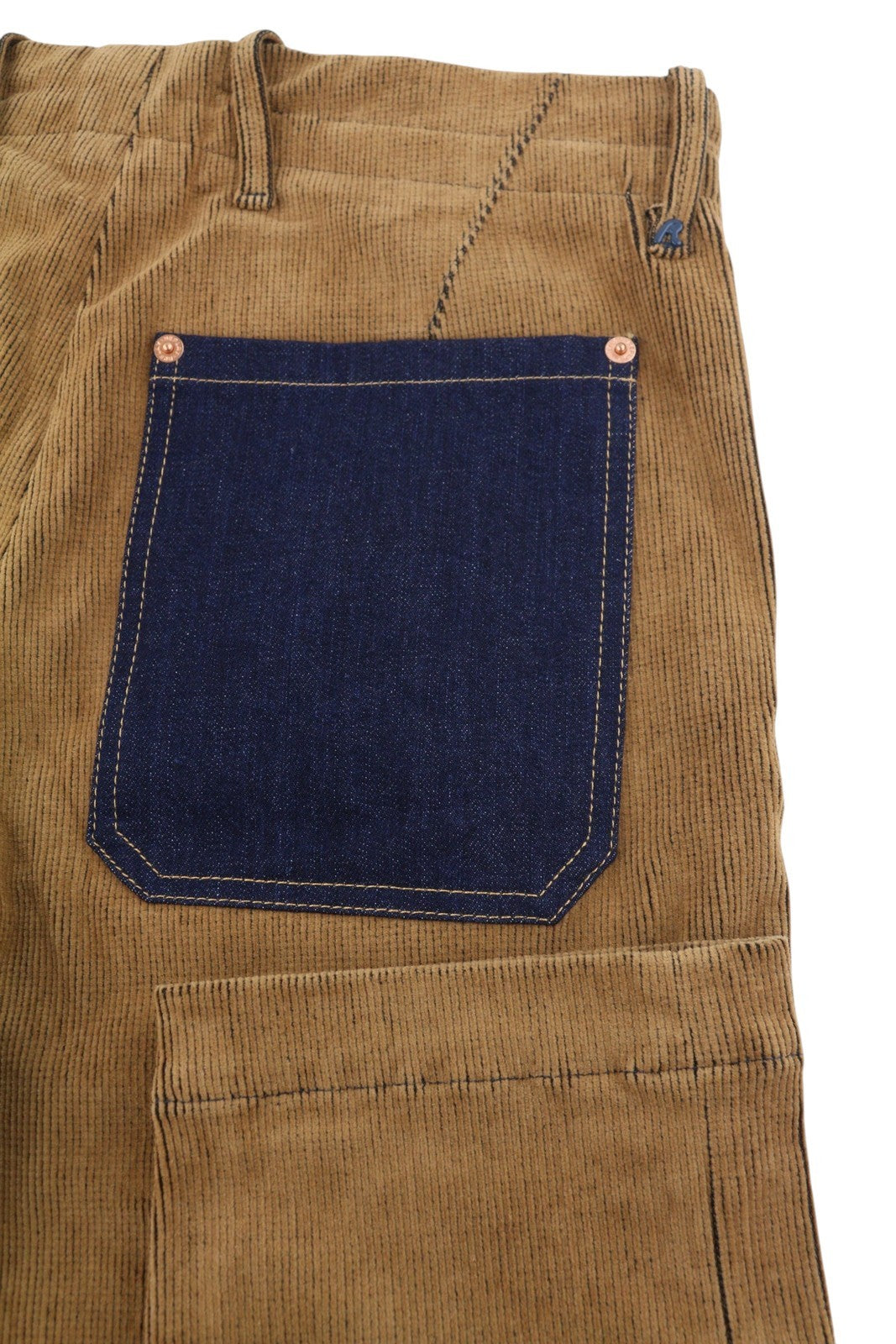 Pantaloni in cotone marrone