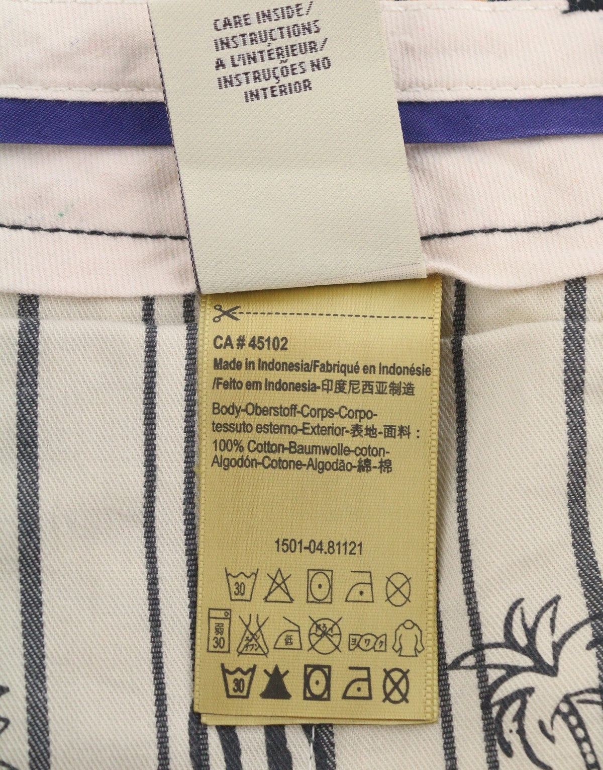 Multifarvede bomuldshorts