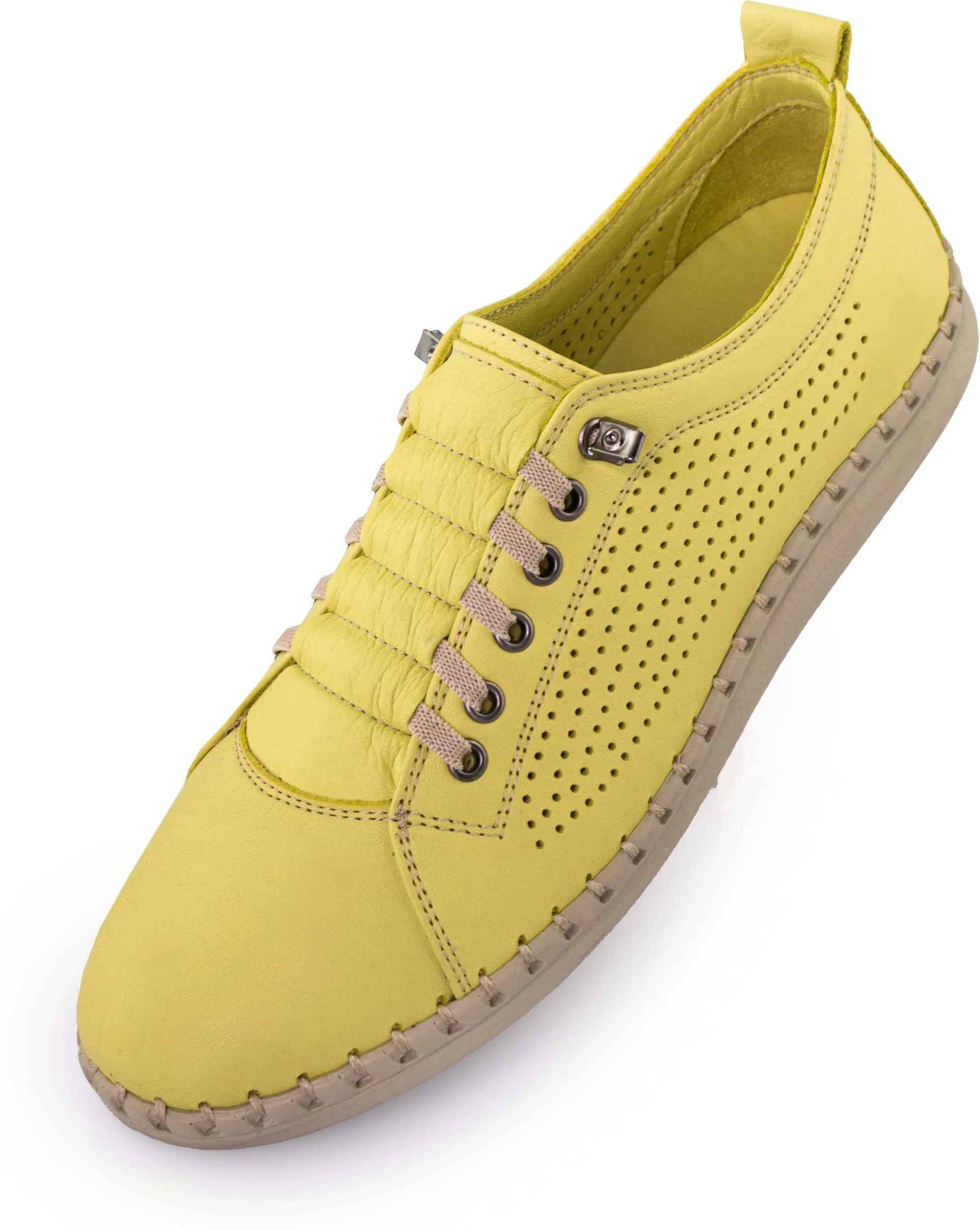 Chaussures en cuir pour femmes Nell Perform Sunny Lime Green