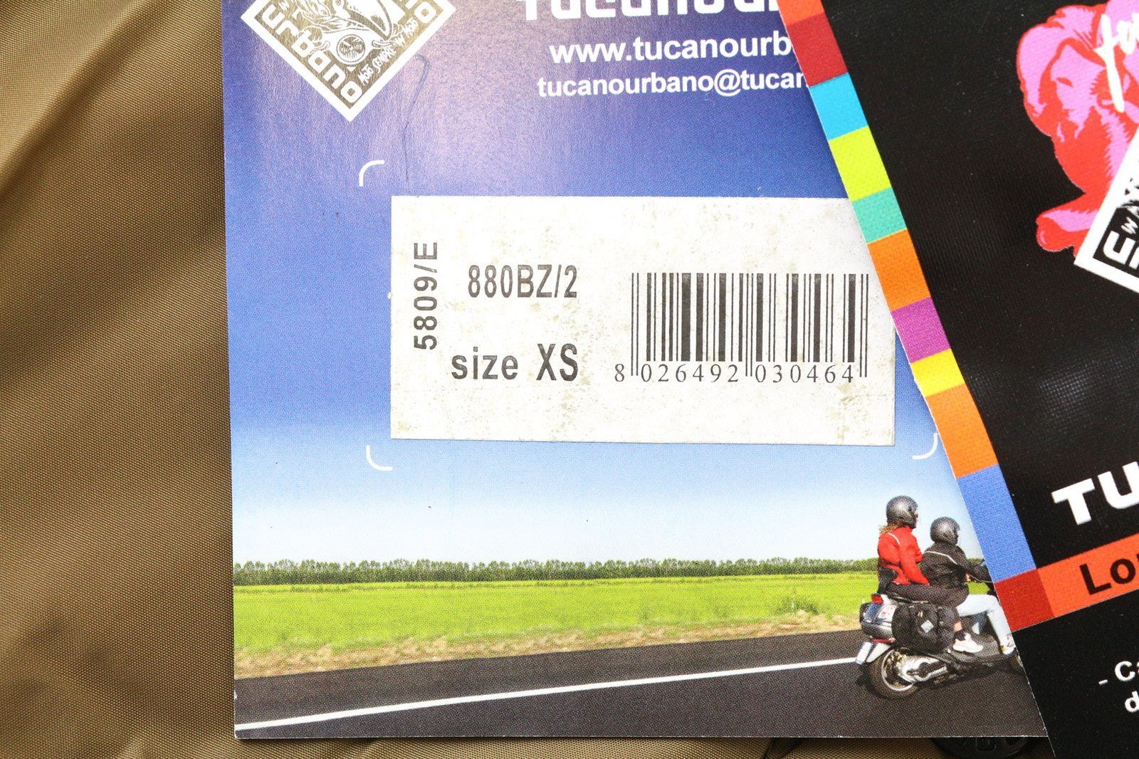 Tucano Urbano Lori Dame Jakkebrun Moto Vindtæt Snap Collared frakke
