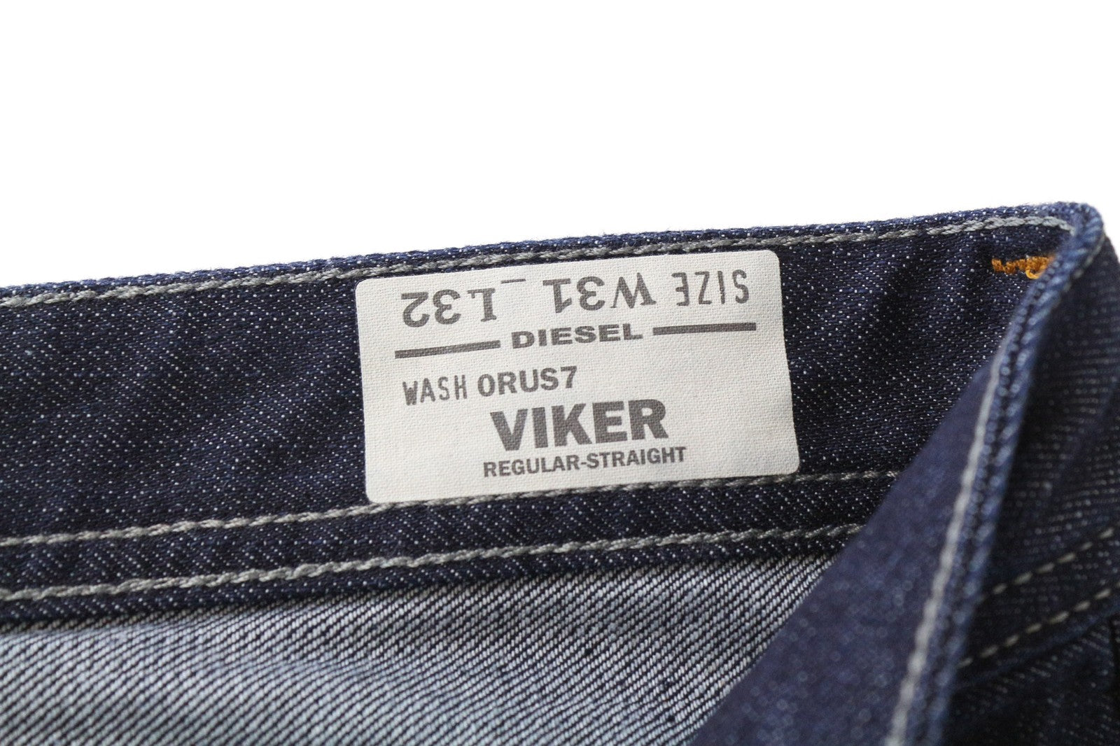 Diesel Viker 0rus7 Men's Jeansregular Straight Dark Blue Cotton Fit