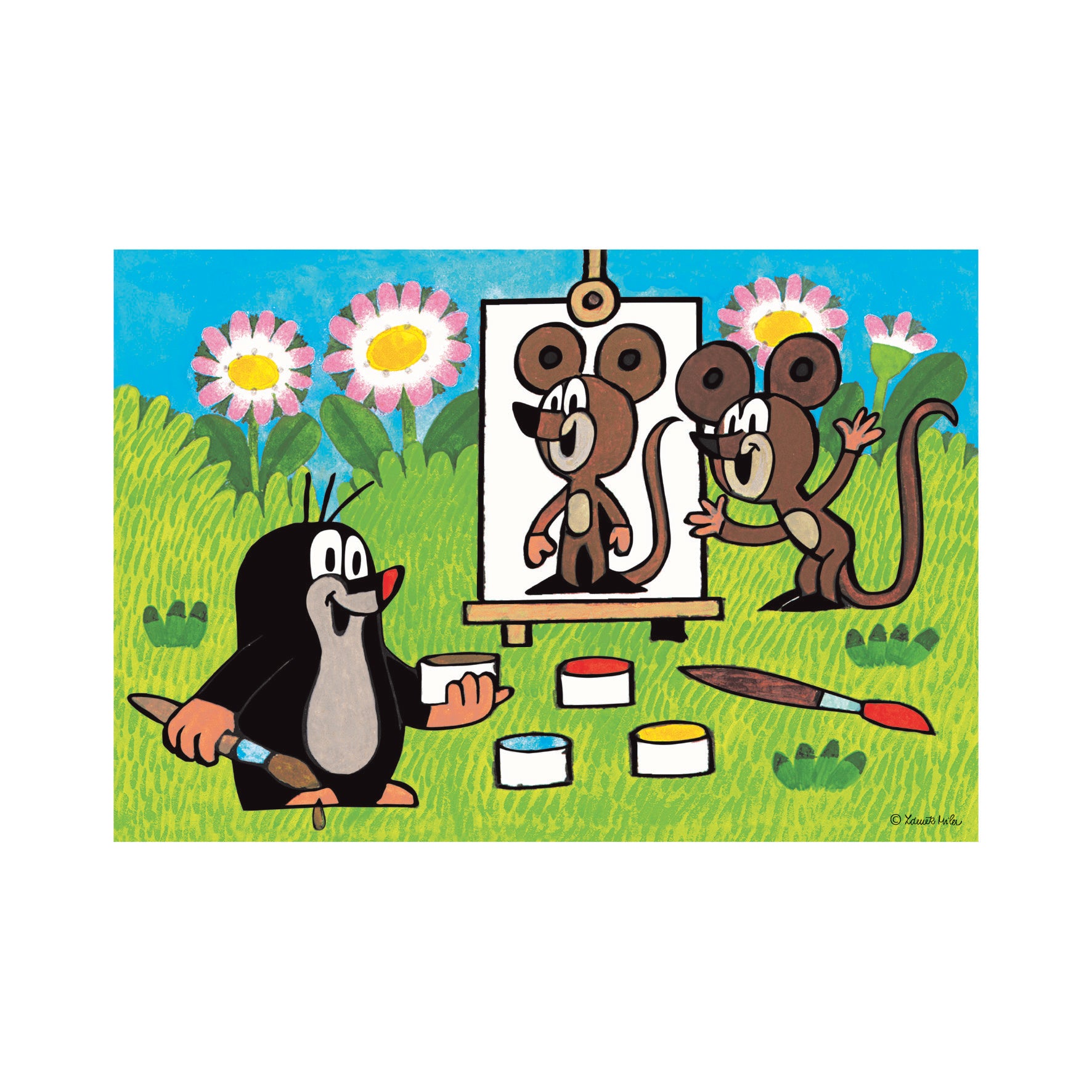 Little Mole Painter 24 Puzzle