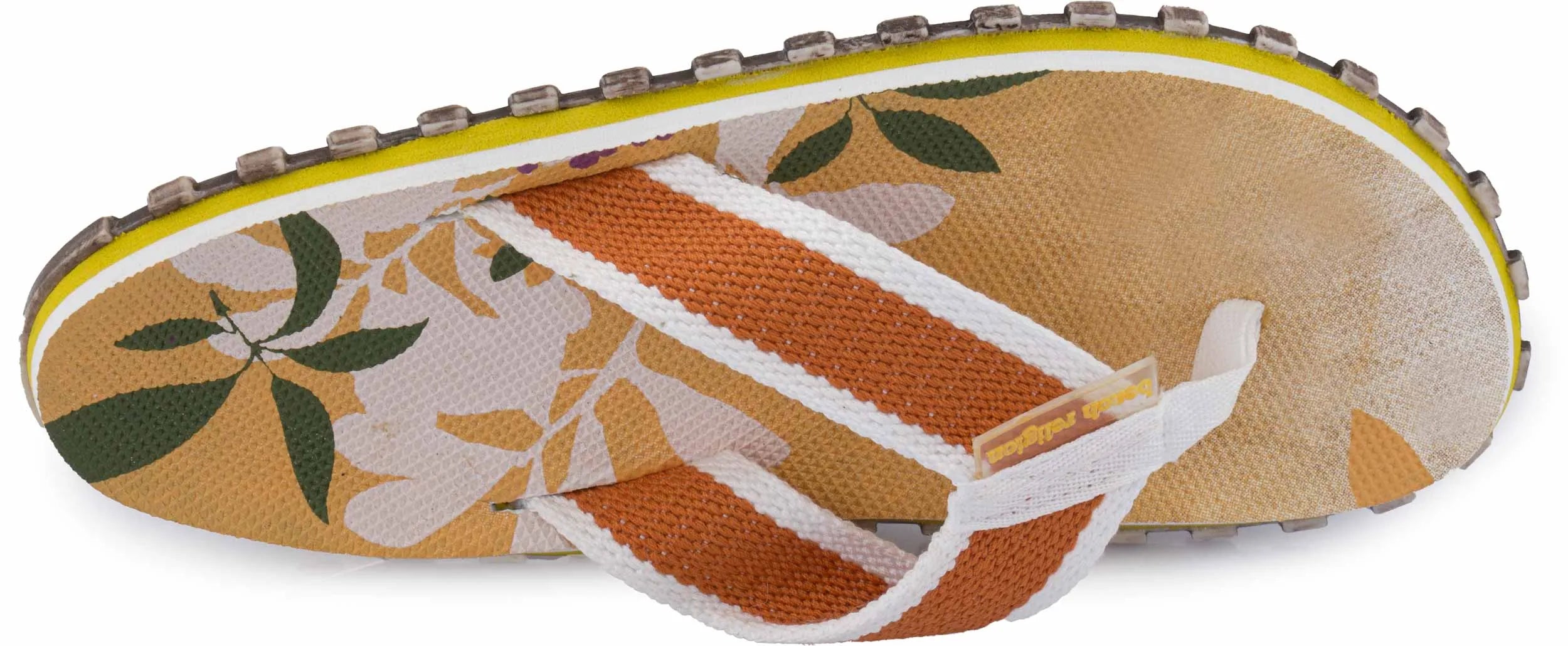 Women's Flip Flops Religion Flower Yellow