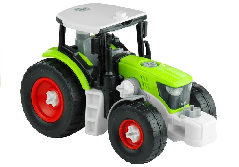 Assembly Tractor With Opened Trailer 43 Cm
