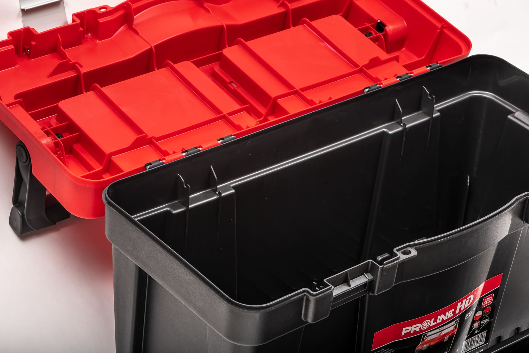 Toolbox 60 X 29 X 33 Cm Aluminum Handle Organizer Compartments Proline Hd