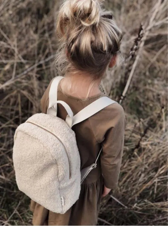 Children's Backpack Ecru Teddy Midi Studio Noos Beige