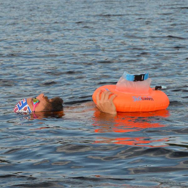 360swim™ Grab Bag Donut Swim Buoy | Orange