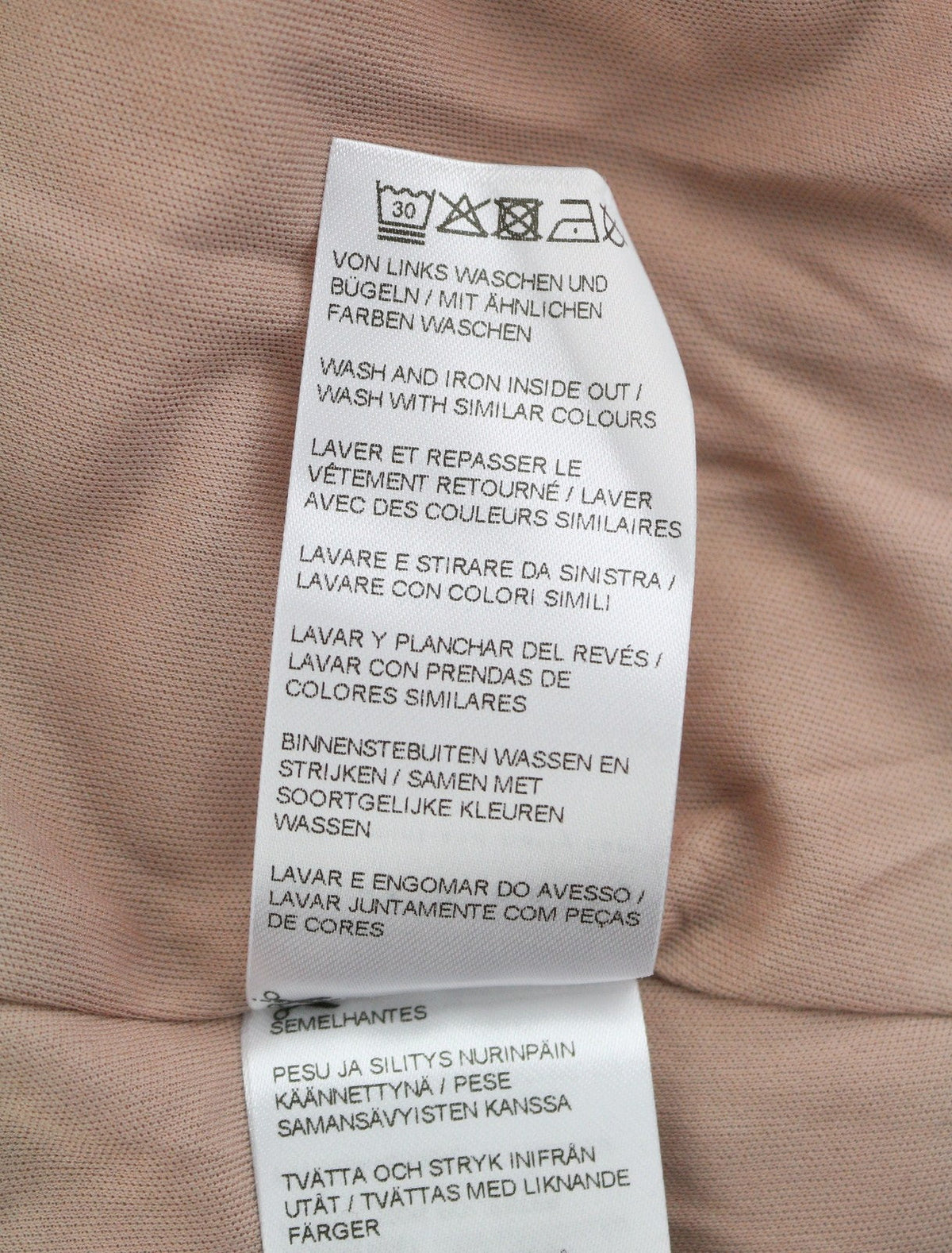 Pink Polyester Dress
