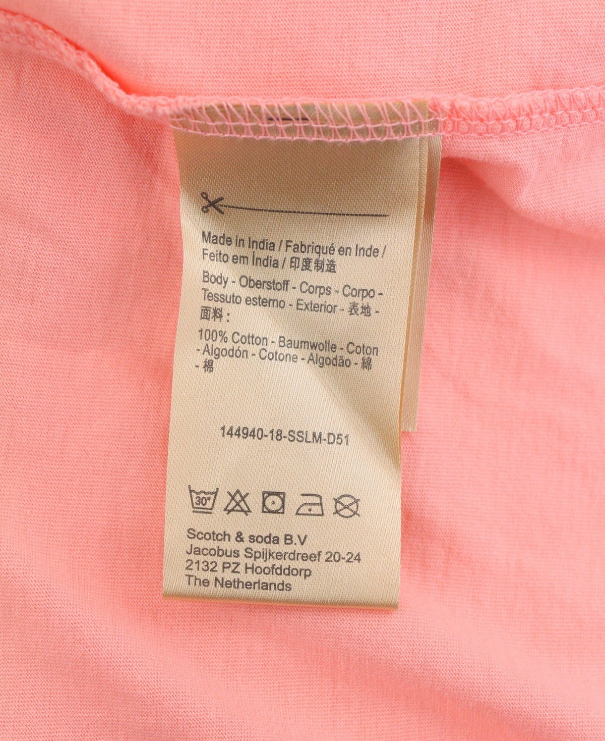 Pink Cotton T-shirt