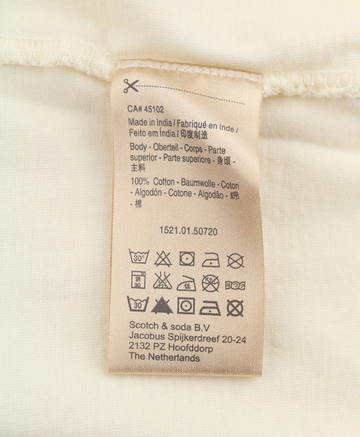 Ivory Cotton T-shirt