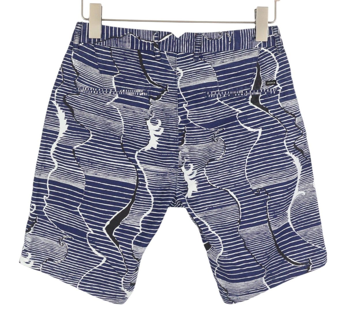 Blå bomuldsshorts