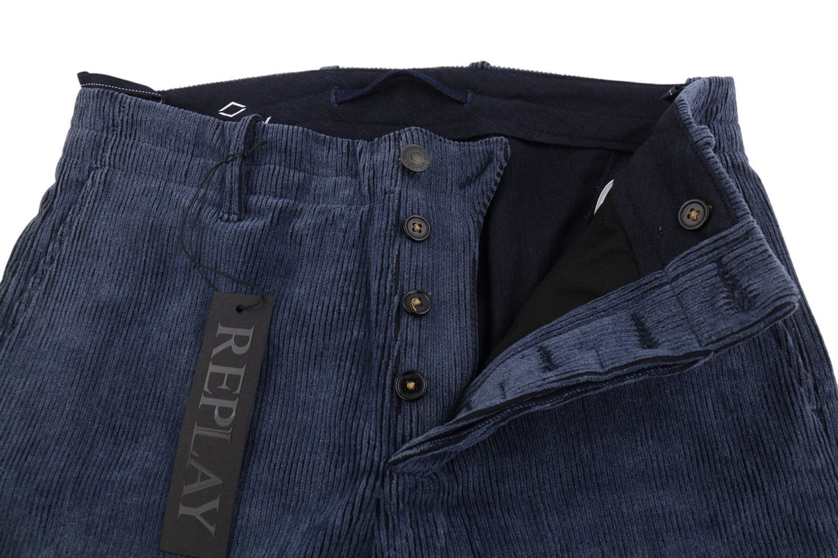 Pantalon en coton bleu