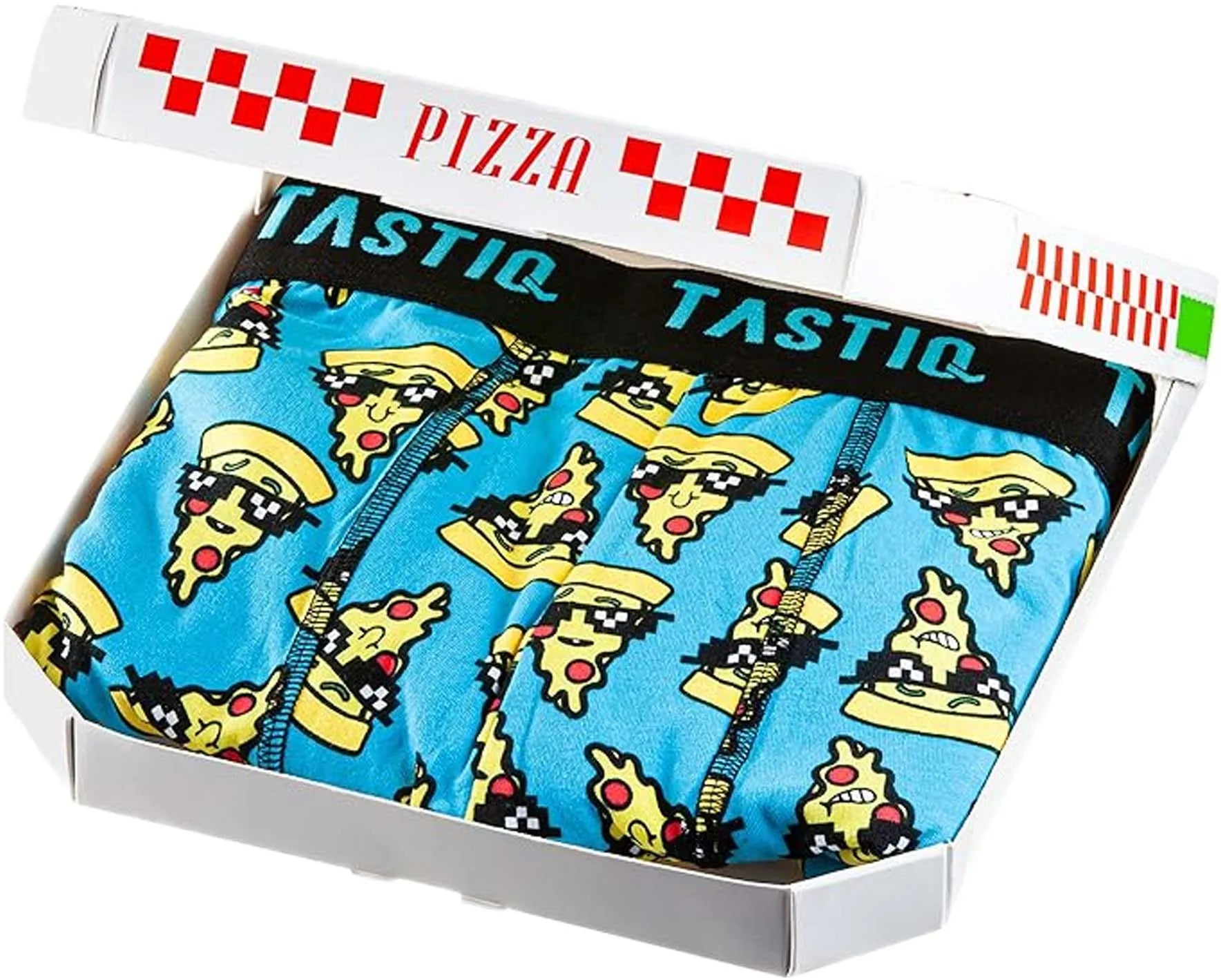 Tastiq Pizza 3-pack Giftbox Boxershorts Zwart
