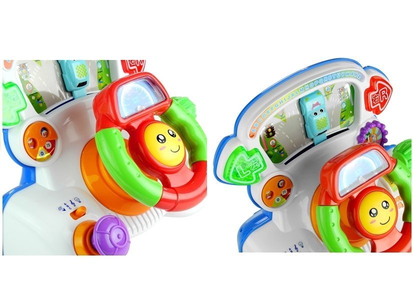 Interactive Steering Wheel Educational Sounds Lights
