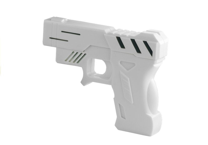 Gun Alarm Clock With Laser Pistol White