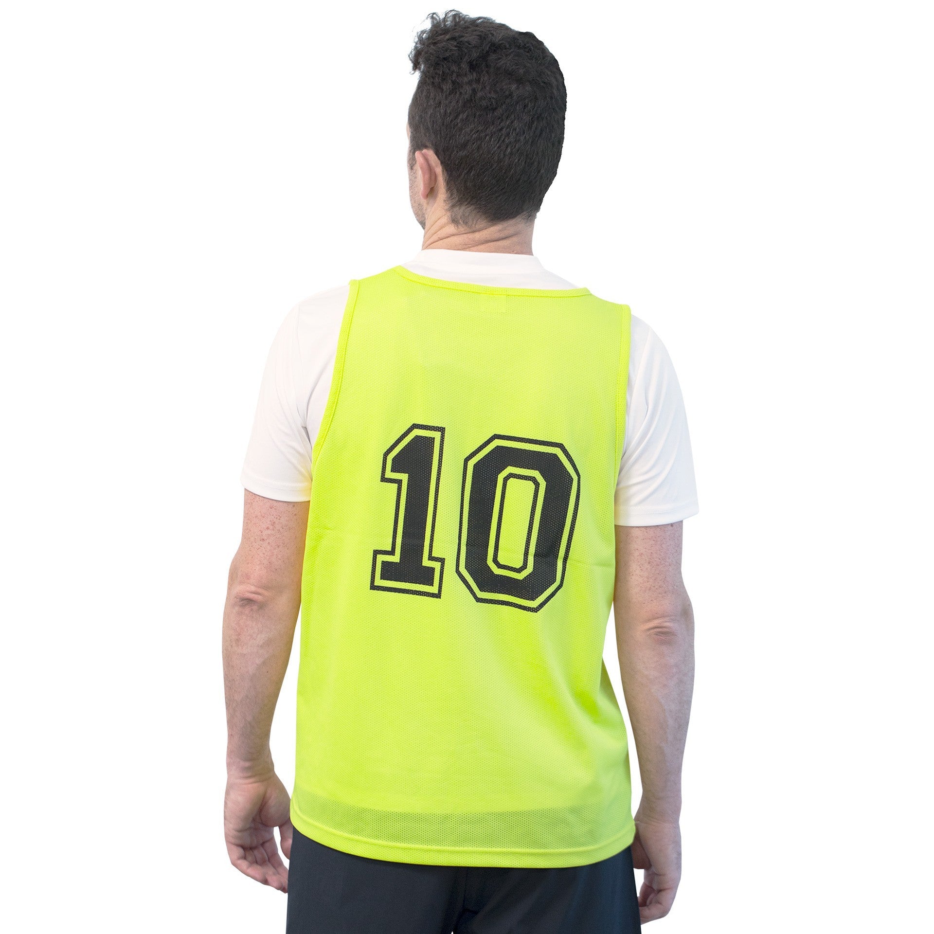 Set 5 Gilet d'Entraînement Softee Numérotés De 1 À 5 Amarillo Flúor JUNIOR
