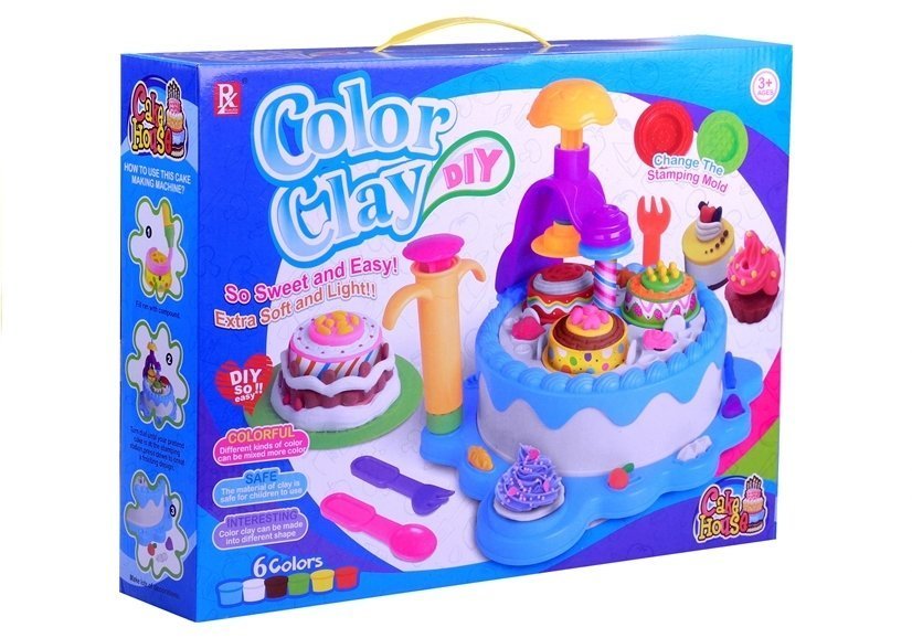 Color Clay Diy Birthday Party Cake House