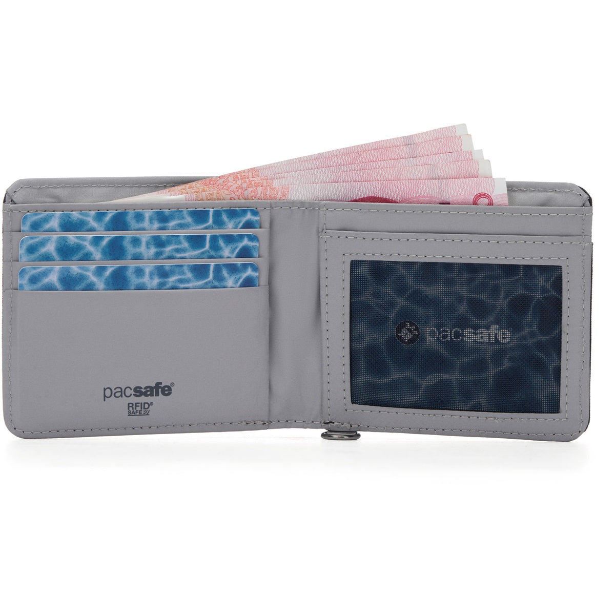 Pacsafe Rfidsafe Bifold Wallet Jet Black