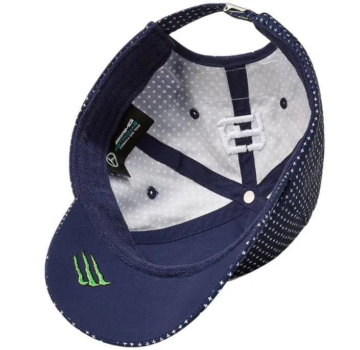 Čiapka Mercedes russel špeciálna edícia konnichi indigo japonská modrá