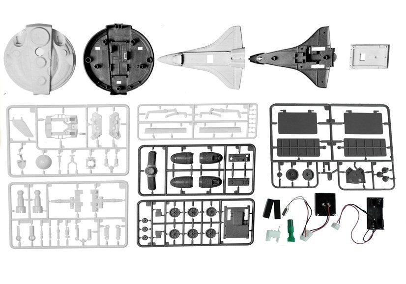 Space Plane Solar Power 3 In 1 Moon Exploring Fleet Diy Creative