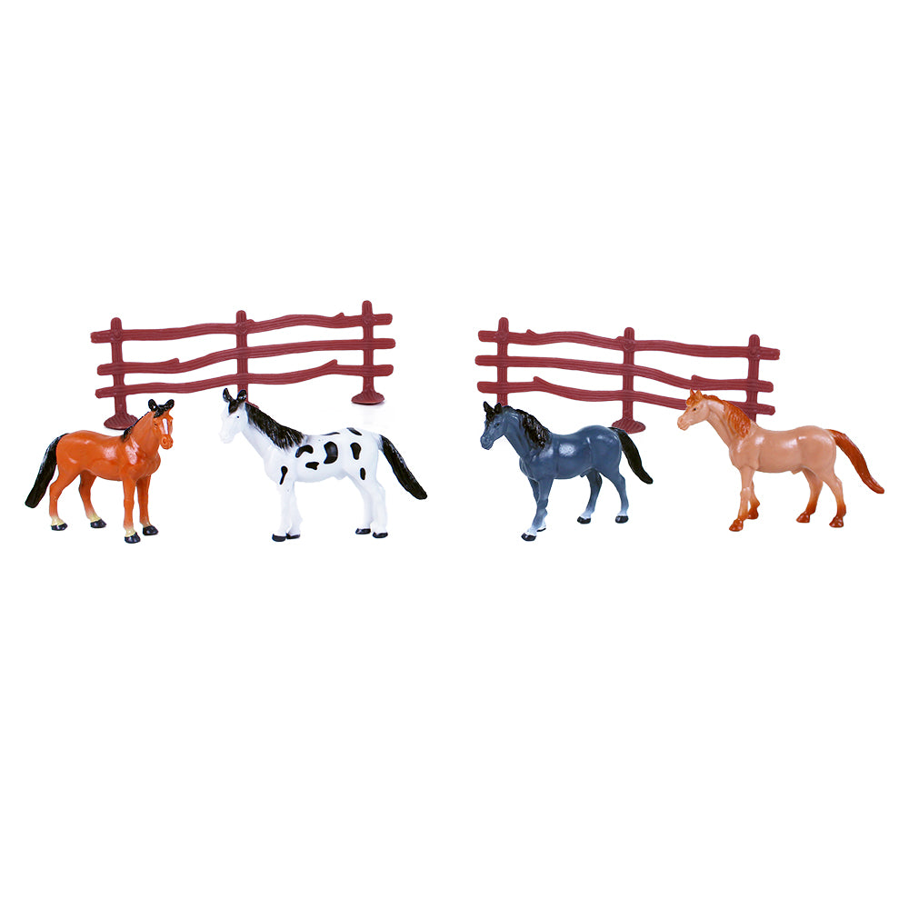 The Horses With Corral 4 Pieces