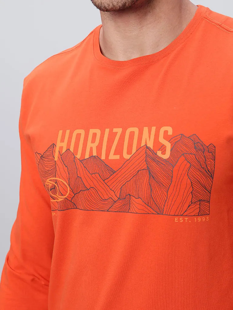 Мъжка тениска Loap Alvar Orange Orange