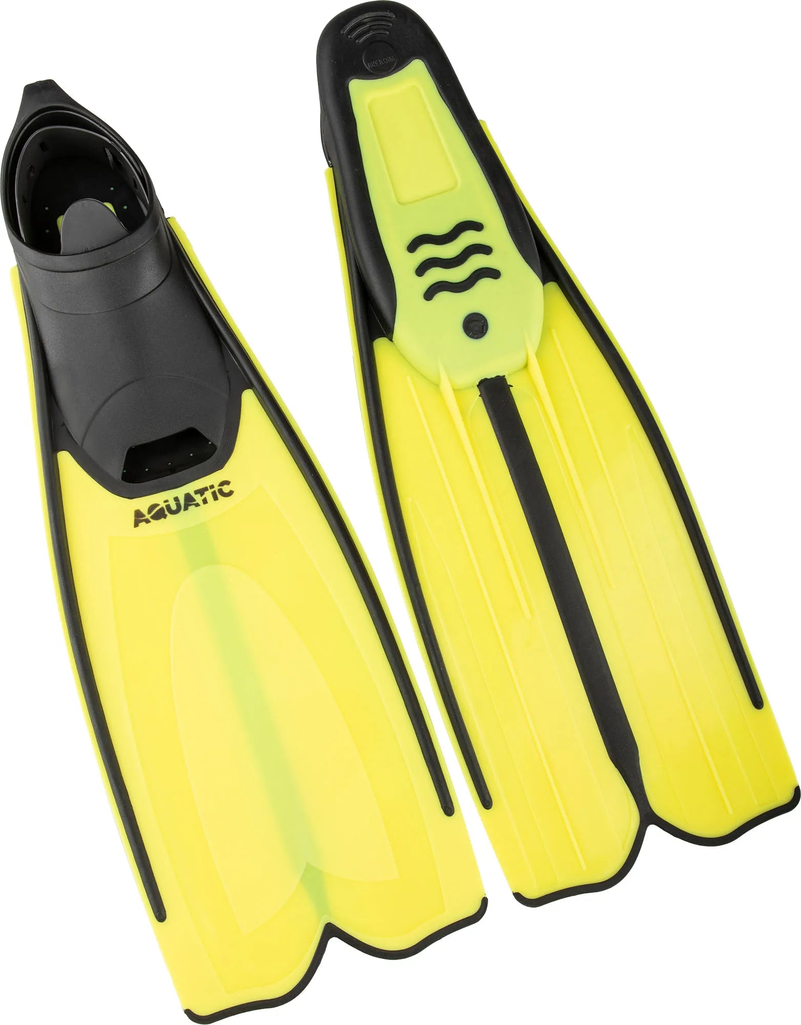 Diving Fins Aquatic Guppy Fins Yellow