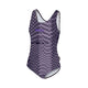 Beco Hexagon Swimsuit | Grey/purple - 38
